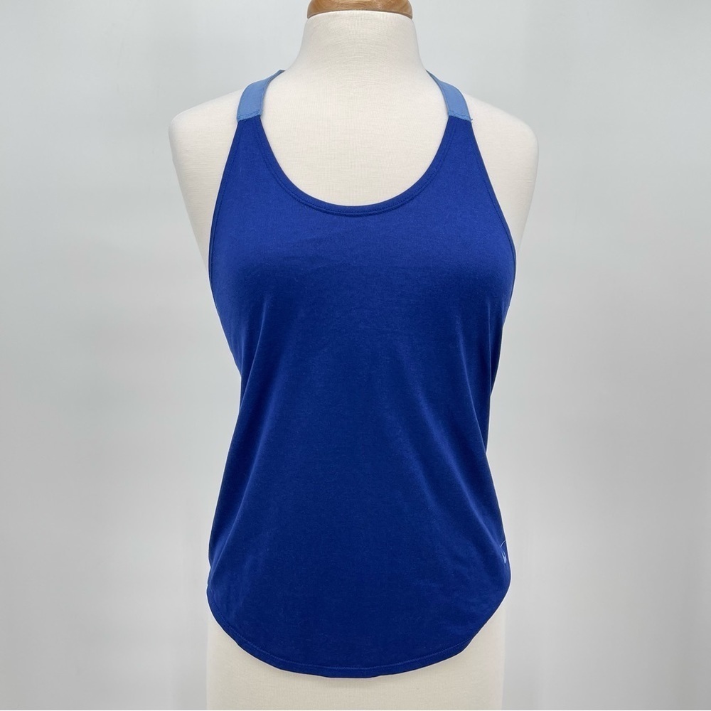 Nike Racerback Loose Runner Tank Top Blue Size Small
